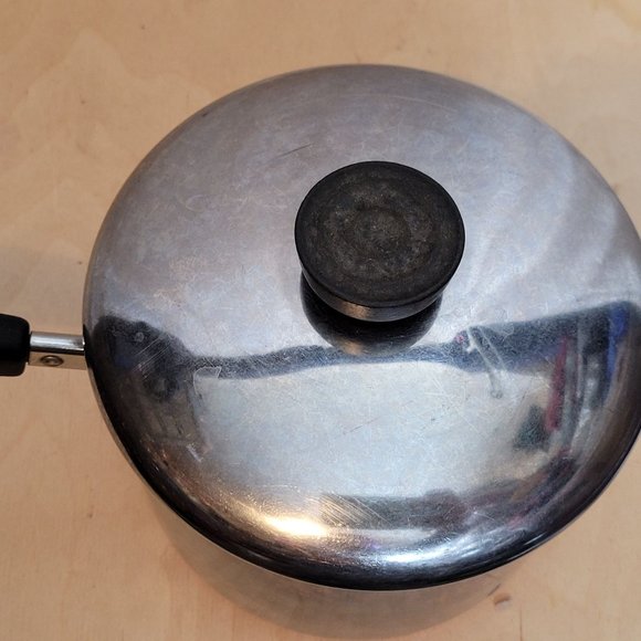 Vintage Revere Ware Copper Clad 2 Qt Sauce Pan Pot 6.5 x 4.25 Inches - Picture 2 of 11